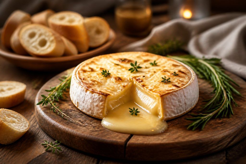 Camembert fondant et baguette croustillante