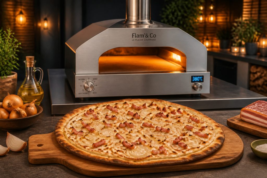 Tarte flambee gourmande et four moderne