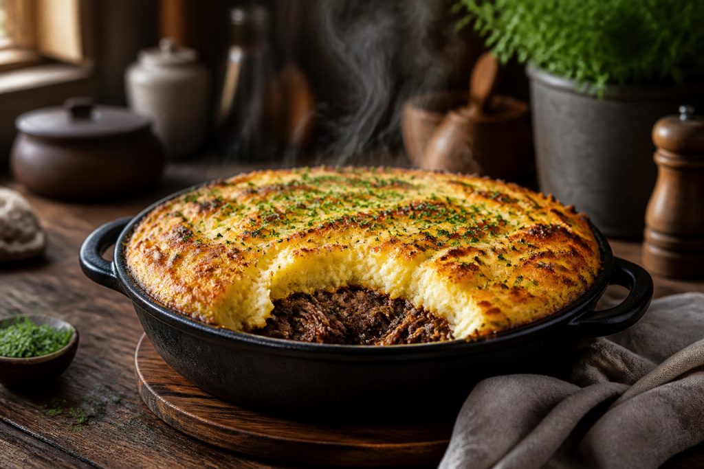 Hachis parmentier au confit de canard