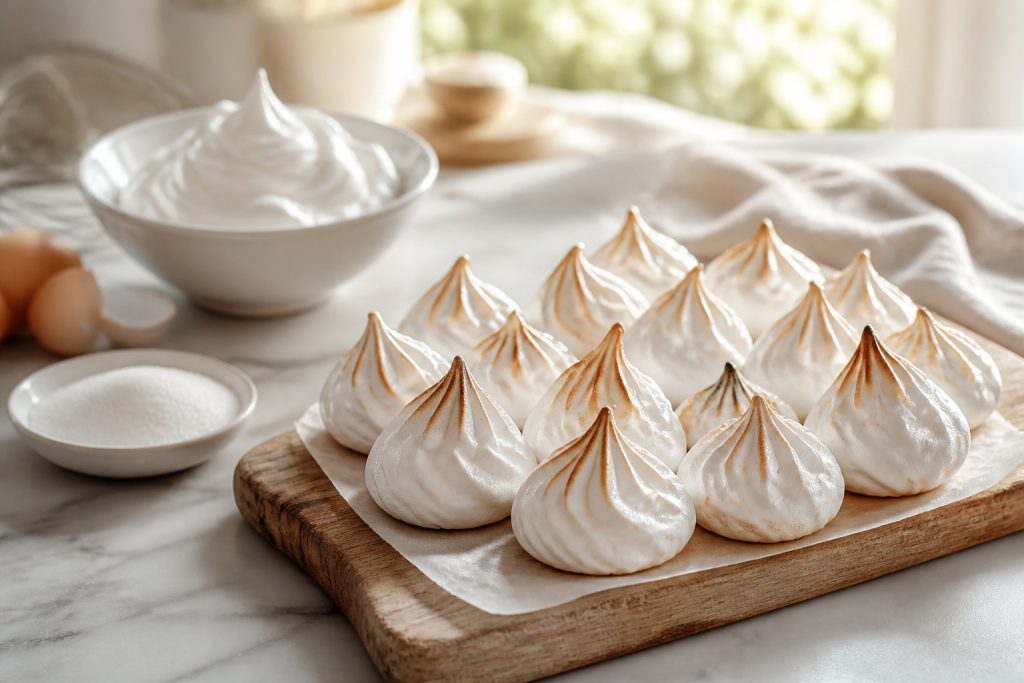 Delicieuses meringues parfaitement dorees