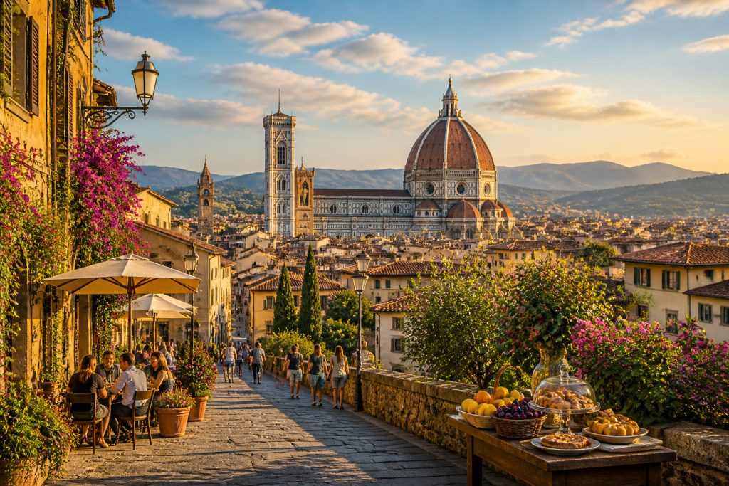 Florence au coucher du soleil