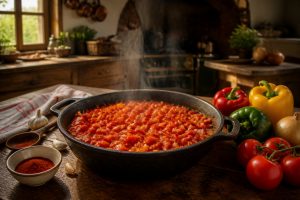 La recette de la piperade, saveurs basques authentiques