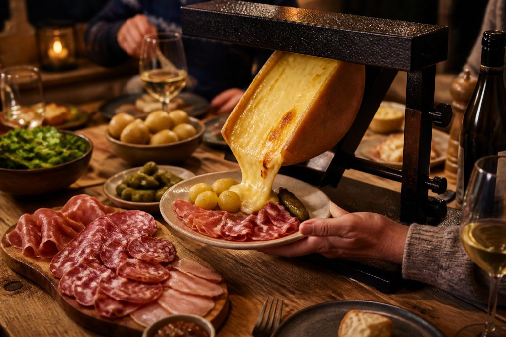 Raclette gourmande et conviviale