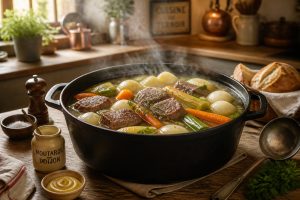 Recette pot-au-feu : viande, légumes et bouillon
