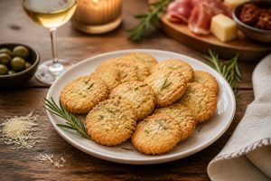 Sablés parmesan romarin : la recette parfaite pour l’apéro